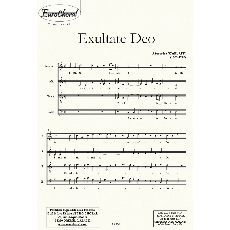 EXULTATE DEO