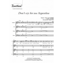 DON'T CRY FOR ME ARGENTINA (choeur)
