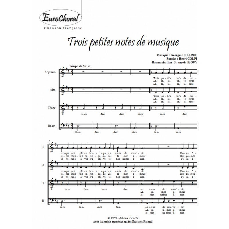 Paroles et partitions de collection en chanson, variété française pour piano