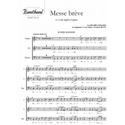 MESSE BREVE à 3 Voix Mixtes (Choeur)