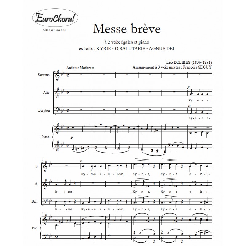 MESSE BREVE à 3 Voix Mixtes (extraits) (Conducteur)