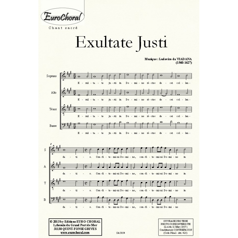 EXULTATE JUSTI