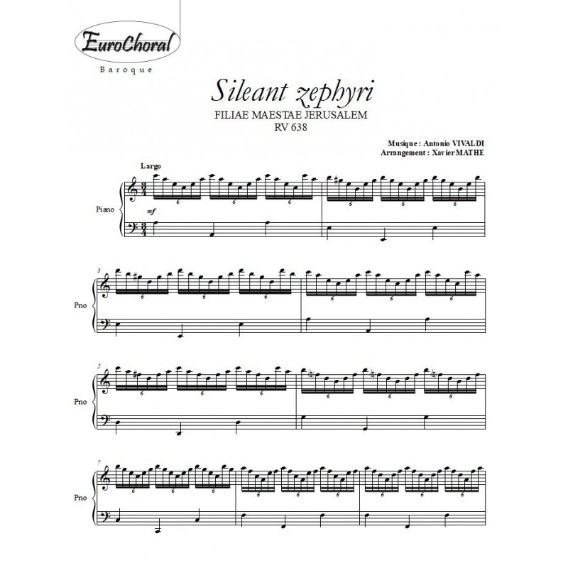 SILEANT ZEPHYRI (Vivaldi)