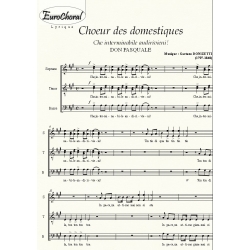 CHOEUR DES DOMESTIQUES (Don Pasquale) (Choeur)