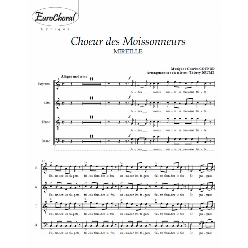 CHOEUR DES MOISSONNEURS (Gounod)