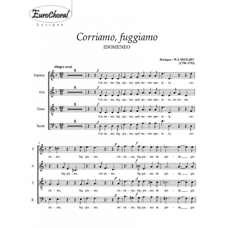 CORRIAMO FUGGIAMO (Mozart)