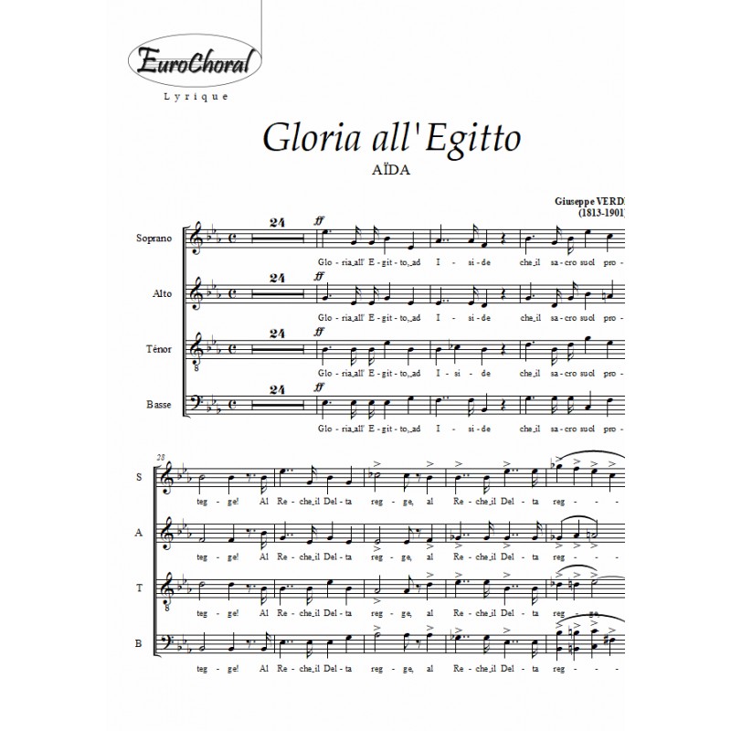 GLORIA ALL EGITTO (extrait de Aïda) (Choeur)