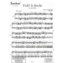 VEDI! LE FOSCHE (Le Trouvère) (Conducteur)