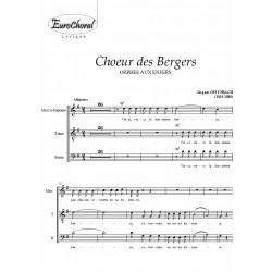 CHOEUR DES BERGERS (extrait de Orphée aux Enfers) (Choeur)